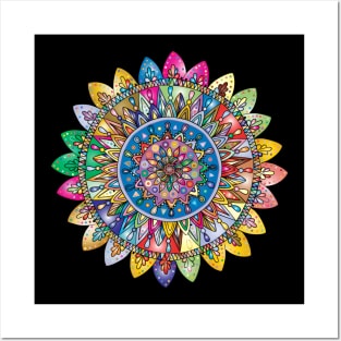 Multicolor mandala design for mandala lovers Posters and Art